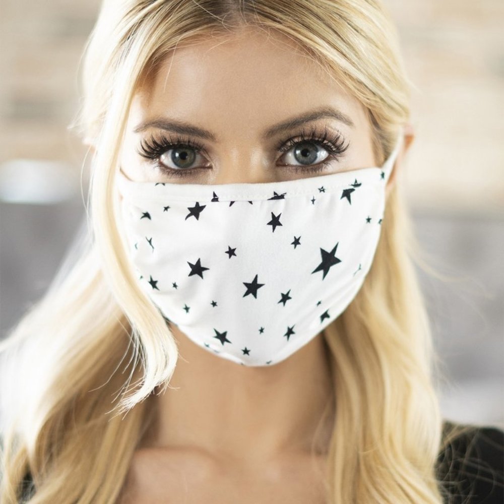 2 for $20! Star print face mask!